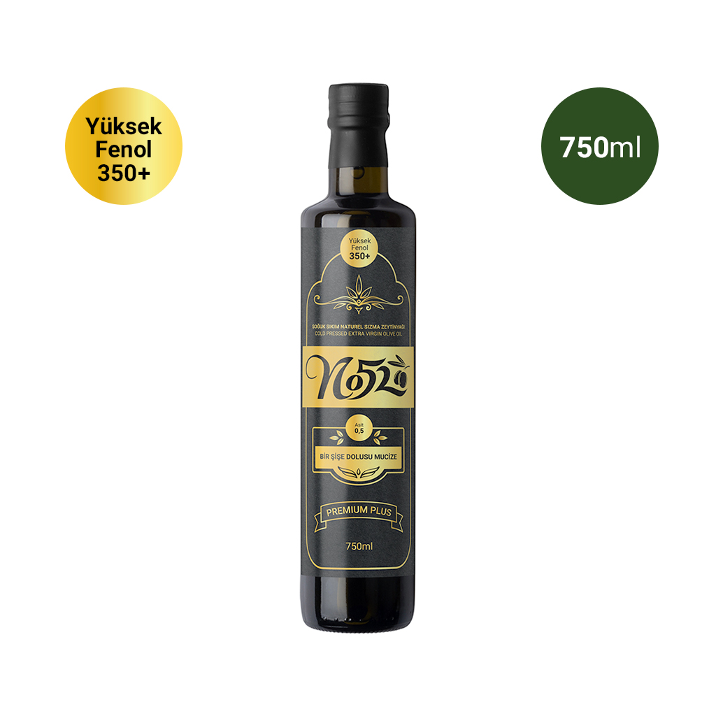 No52 Premium Plus Soğuk Sıkım Naturel Sızma Zeytinyağı 750 Ml